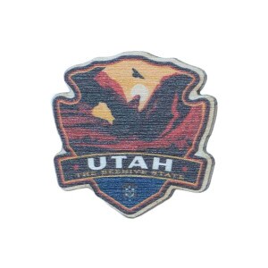 Utah Beehive State Wooden Pin